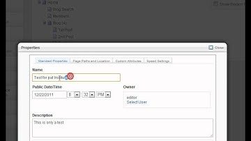 Editing a blog post in concrete5 and blogga addon