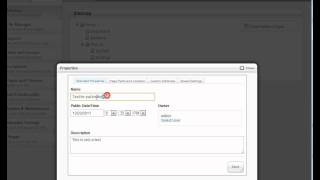 Editing a blog post in concrete5 and blogga addon