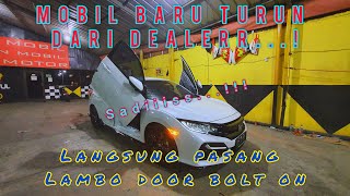 Tuttorial pemasangan lambo door bolt on honda civic hatcback.