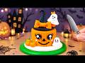 Mini Pumpkin Cake 🎃 Beautiful Mini Halloween Cake Decorating 🎃