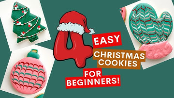 Basic Wet on Wet Christmas Cookie Decorating Ideas For Beginners!