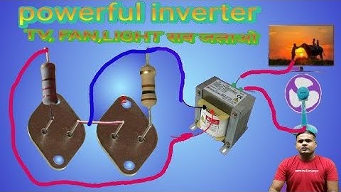 powerful Inverter.12vDC to 220v Ac.(using-2N3055 Transistor)