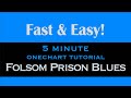 Folsom Prison Blues Johnny Cash guitar lesson tutorial 5min fast and easy [free tab]