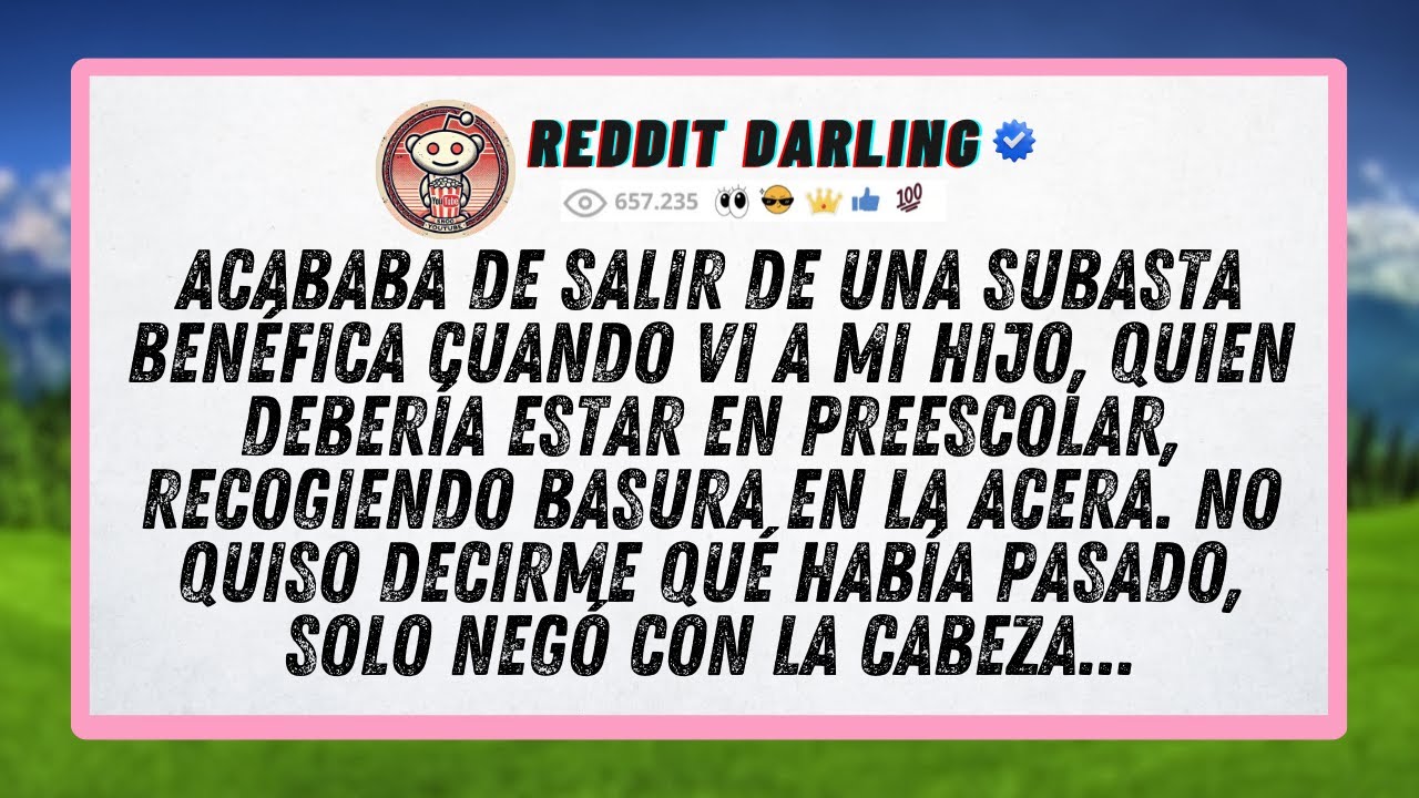 Acababa de salir de una subasta benéfica cuando vi a mi hijo, quien debería estar en preescolar...