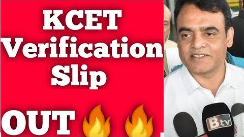 Kcet Verification Slip #kcet #kea 0#kcetcounselling #kcet_updates