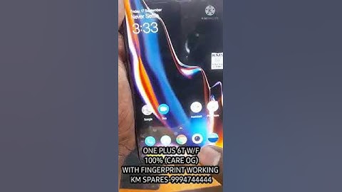 OnePlus 6T || 💯 CARE OG with Frame || Fingerprint Working || Contact - 9994744444