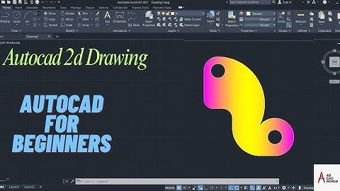 Autocad 2d drawing | Autocad basics | Autocad for beginners | Abcadworld | 