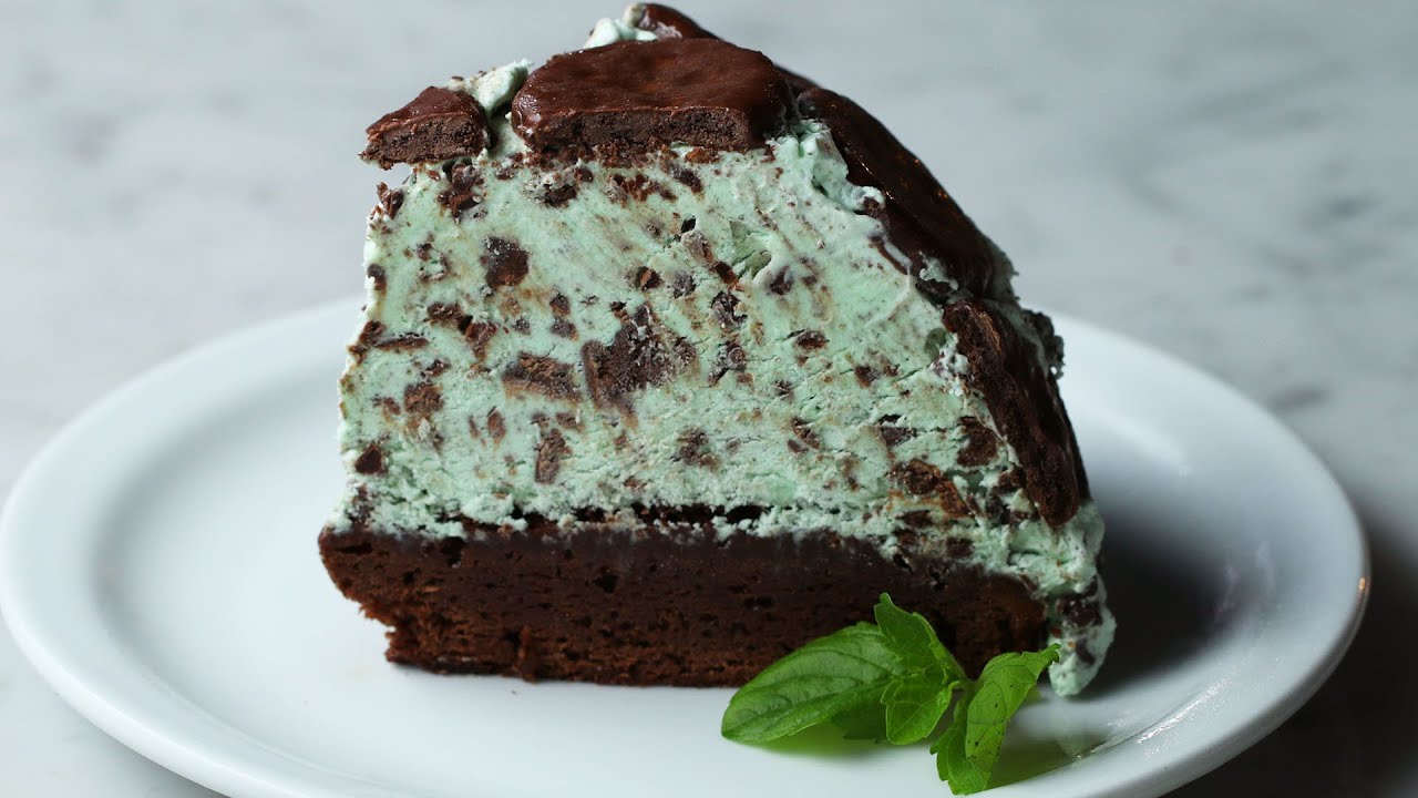 Mint Chocolate Cookie Dome • Tasty