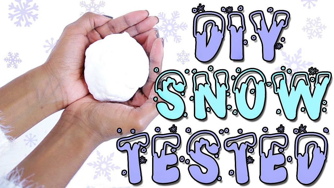 Wanna Build a Snowman – How to Make Fake Snow 