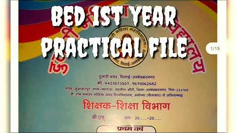 B.Ed 1st year practical file of Educational technology & ICT
