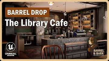 The Library Cafe Environment | Showcase | Game-Ready for Unreal Engine 5 | Barrel & Bark