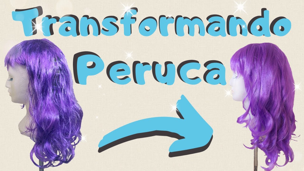 Tutorial Como transformar peruca sintética (Como dar volume e tirar brilho)