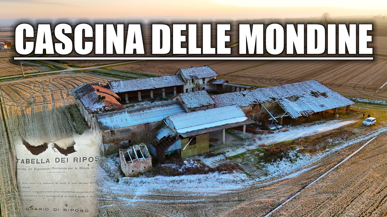 CASCINA ABBANDONATA CON DORMITORI DELLE MONDINE ED AMBIENTI RIMASTI NELLA NOSTALGIA DEL PASSATO!