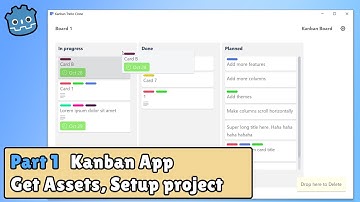 Part 1 | Get Assets, Setup | Kanban App in Godot #godot #tutorial