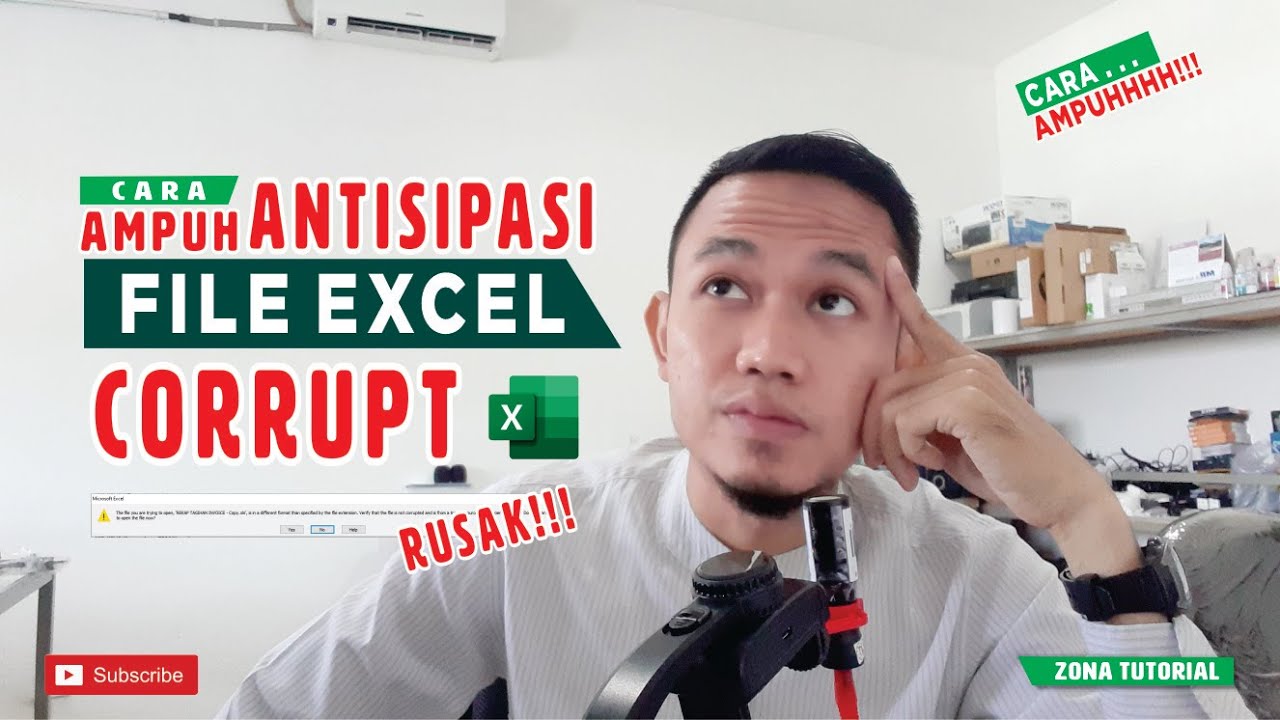 #CORRUPT - ANTISIPASI FILE EXCEL CORRUPT | ZONA EXCEL 