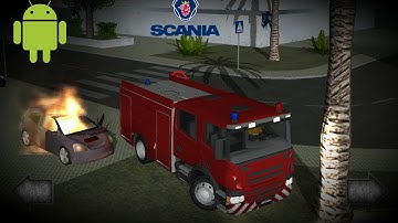 Fire Engine Simulator - NEW TRUCK #1 (ScanLine/ Scania R Series Android Gameplay Skisosoft)
