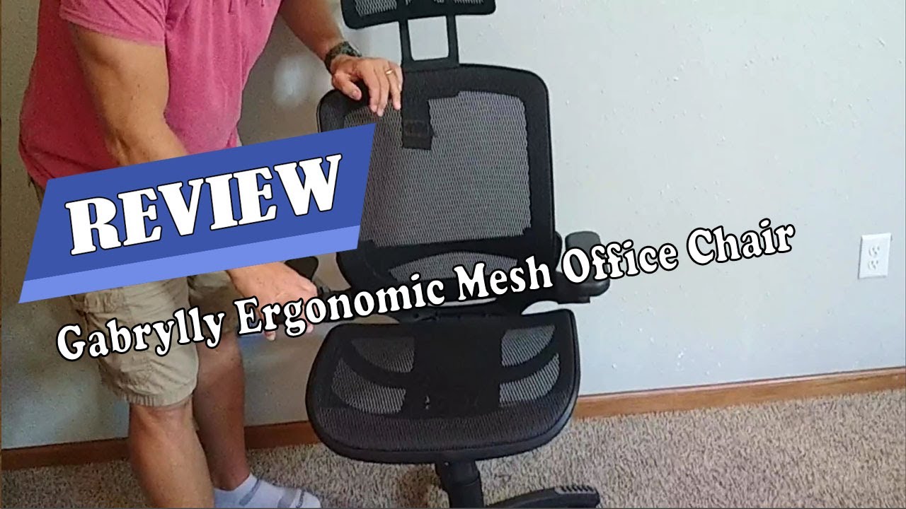 GABRYLLY Office Desk Chair, Ergonomic Mesh Chair Mid Back Computer