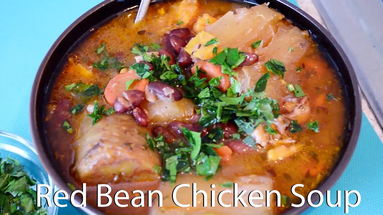 Caribbean Red Bean Chicken Soup Recipe Perfect for the Winter Season