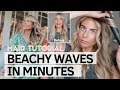 How to curl with a hair straightener I achieve natural waves in minutes