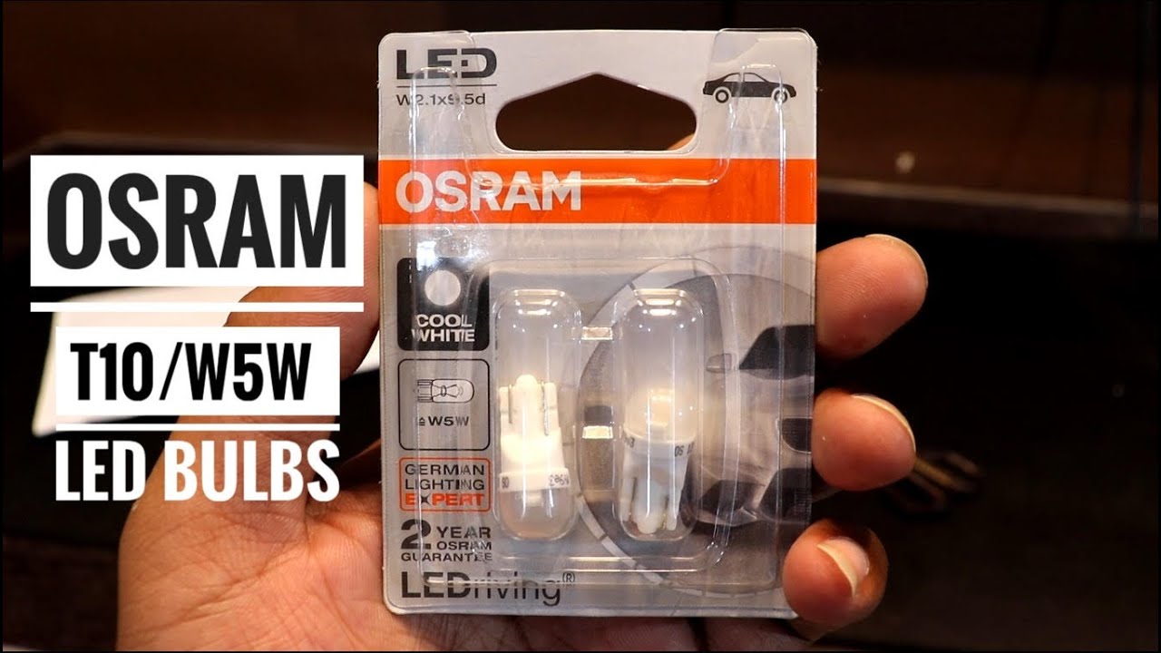 OSRAM LED T10 Parking Lamps, 6000K, Cool White, Pair at Rs 349