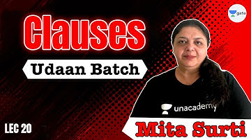 Clauses | L 20 | Udaan Batch | GATE 2022 CSE | Mita Ma