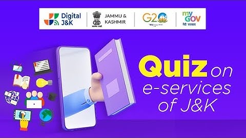 Quiz on e-services of J&K | My Gov Quiz  | Free Certificate | Apna Bharat