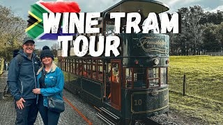 FRANSCHHOEK WINE TRAM TOUR! Our first time wine tasting!