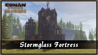 HOW TO BUILD A STORMGLASS FORTRESS [SPEED BUILD] - CONAN EXILES