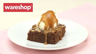 Jarra e Microplus Retangular - Brownie com Caramelo Salgado