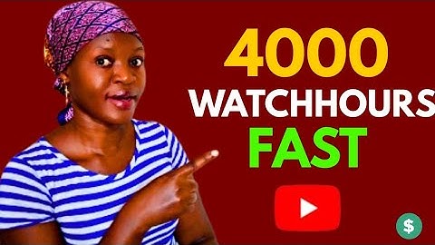 Revealed: The Fastest Way to Get 4000 Watch Hours on YouTube (Even with a Small Channel!)