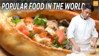 Popular Food Around The World: Chicken Gyros; Pizza In Turkey (Pide); PanSeared Salmon • Taste Show