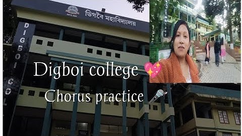 Digboi college 💖 Chorus practice ll Assamese Lifestyle Vlog ll Assam 