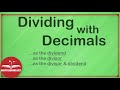 Dividing Decimals Concepts