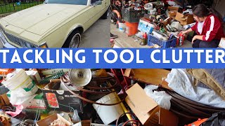 HOARDER GARAGE DECLUTTER | Finally Tackling Dad's Tools & Clutter