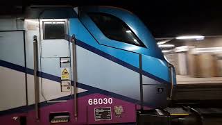 68 030 departing Manchester Victoria ECS after working a service from Scarborough.