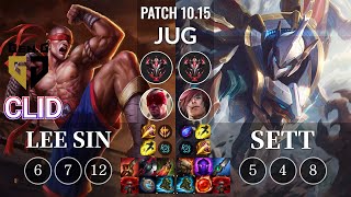 GEN Clid Lee Sin vs Sett Jungle - KR Patch 10.15