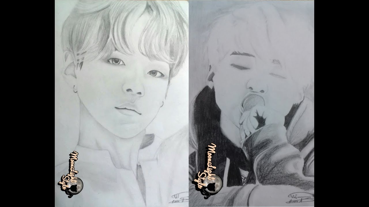 ART Dibujo/Drawing de Suga (BTS) - thptnganamst.edu.vn