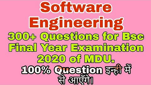 Software Engineering all Important 300+ MCQ