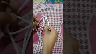 macrame basic knot part - 2 || square knots #macrame #viral #shorts