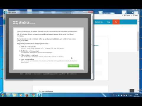 Zimbra Desktop mail client setup