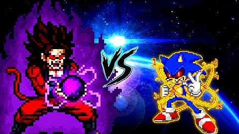 Xeno Goku V3 OP All Form VS Sonic TP V4 OP All Form in Jump Force Mugen