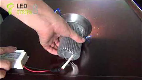 21W ( 7X3W) Directional LED Downlight - Driver Included Sample Video