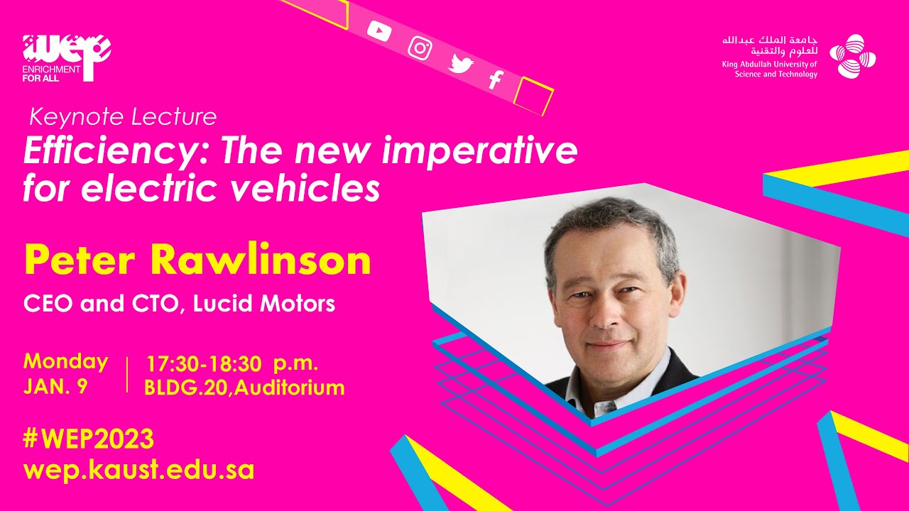 WEP 2023 Keynote | Peter Rawlinson: Efficiency - the new imperative for ...