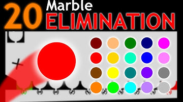 Super Marble Race | 20 Marble Elimination Race | 115