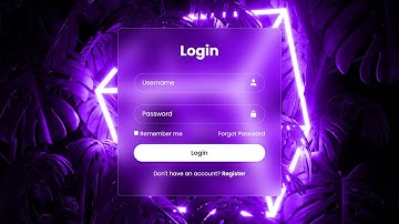Glass Login Form: The Future of User Interfaces