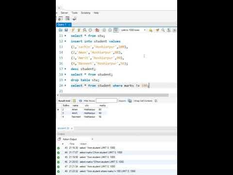 Equal to (=) Operator in SQL - YouTube
