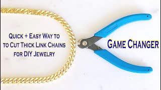 How to Cut  Through Thick Jewelry Chain Links