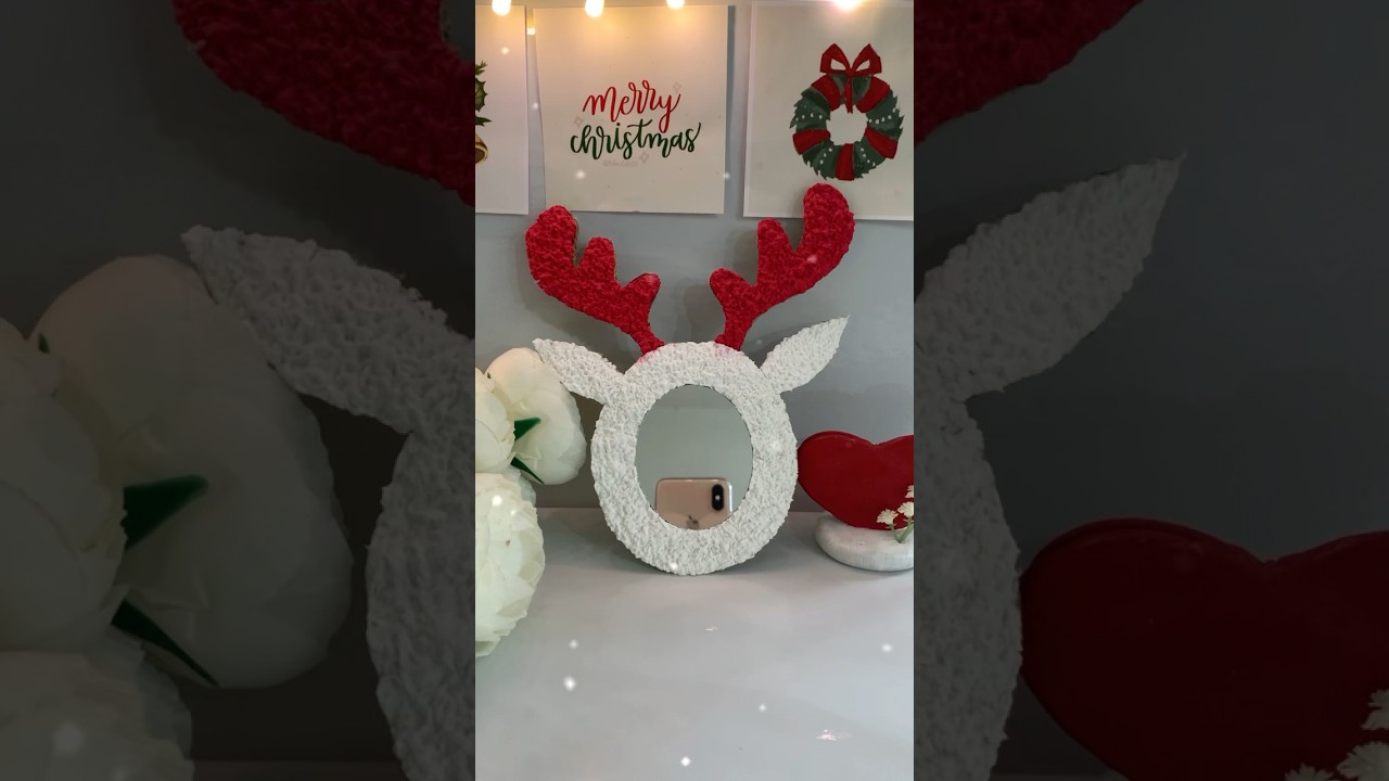 Reindeer mirror decor for Christmas 🦌✨