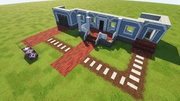 Chisels and Bits Modded Minecraft House Build Part 1