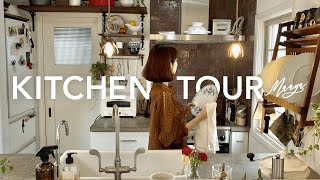 [Kitchen tour] Antiqueloving kitchen | Tableware goods collected at the flea market